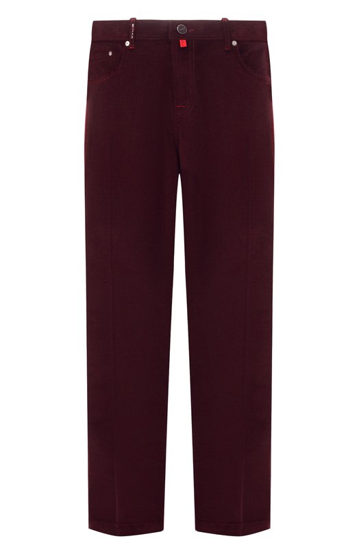 Вельветовые брюки Kiton UPNJS1K0133G07 Бордовый UPNJS1K0133G07