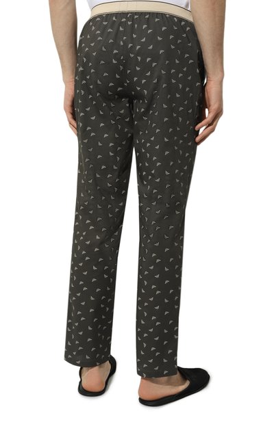 Хлопковые домашние брюки EMPORIO ARMANI, арт. 111780/3R576, фото 4