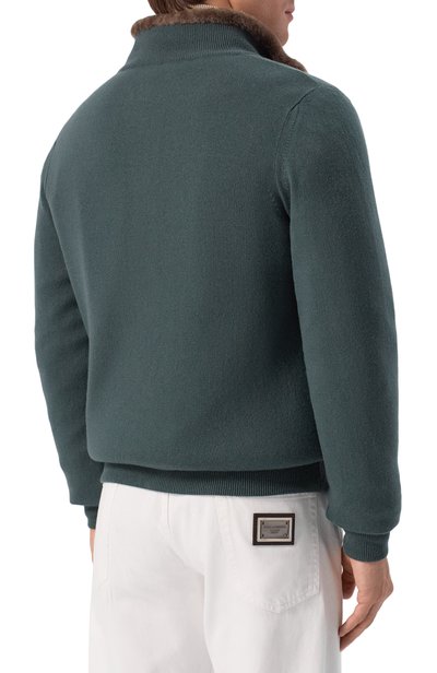 Бомбер с подкладкой из овчины KITON, арт. UMK1489K325, фото 4