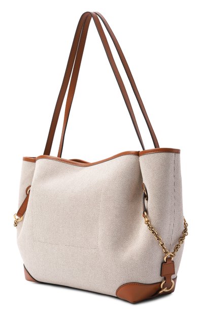 Сумка-тоут clover medium CHLOÉ бежевого цвета по цене 184500 руб., арт. CH26AS655S63, фото 4 Сумка-тоут clover medium CHLOÉ, арт. CH26AS655S63, фото 4