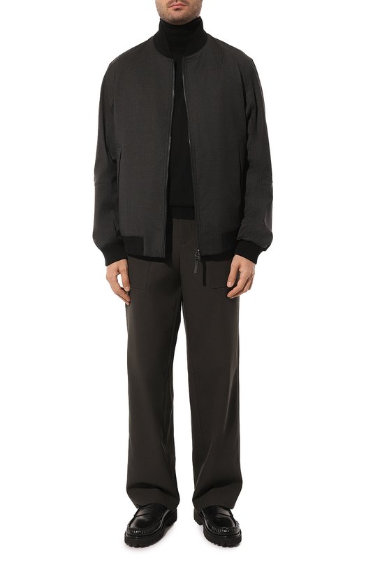 Шерстяная водолазка Kiton UK1492 Чёрный  UK1492 Фото 2