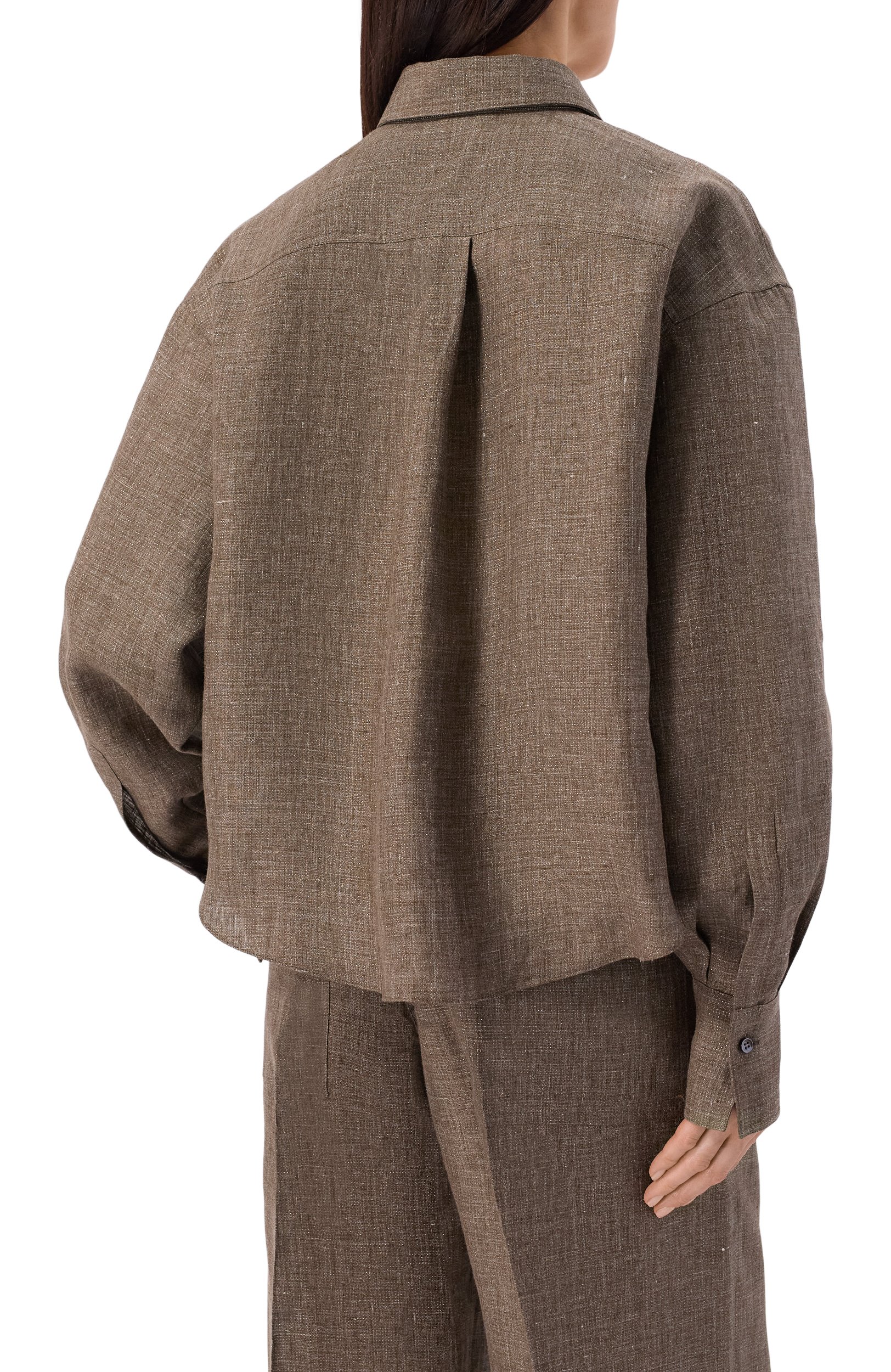 Л ьняная рубашка BRUNELLO CUCINELLI, арт. MQ194M3M06, фото 4