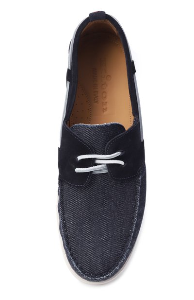 Текстильные топсайдеры KITON синего цвета по цене 127000 руб., арт. USSA264N0136501, фото 5 Текстильные топсайдеры KITON, арт. USSA264N0136501, фото 5