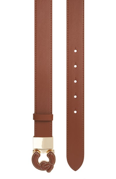 Кожаный ремень COCCINELLE коричневого цвета по цене 12075 руб., арт. E3 UBL 11 06 01, фото 3 Кожаный ремень COCCINELLE, арт. E3 UBL 11 06 01, фото 3