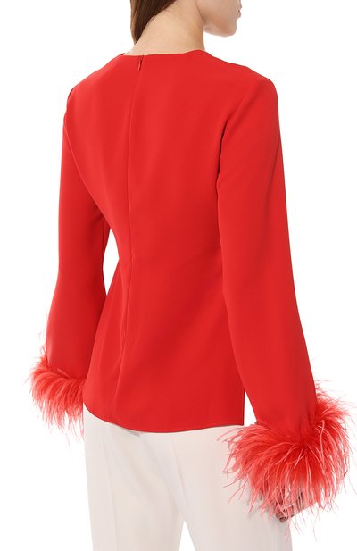 Блузка с отделкой перьями P.A.R.O.S.H., арт. D313048P, фото 4