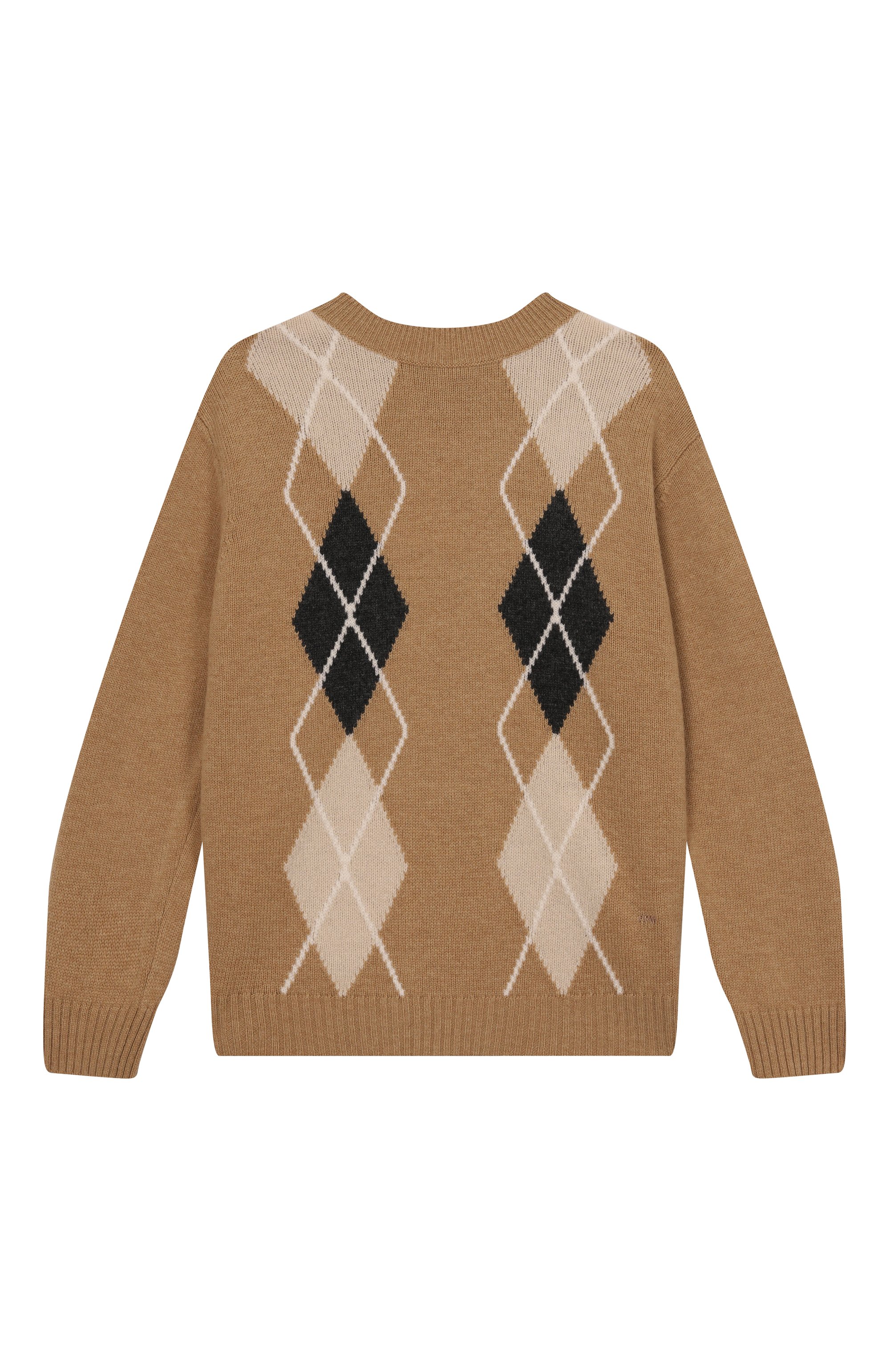 Шерстяной пуловер PAOLO PECORA MILANO бежевого цвета по цене 28050 руб., арт. PP4096/6-12, фото 1 Шерстяной пуловер PAOLO PECORA MILANO, арт. PP4096/6-12, фото 1