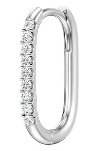 Серьга SERENDIPITY бесцветного цвета по цене 73600 руб., арт. EJE0071W, фото 1 Серьга SERENDIPITY, арт. EJE0071W, фото 1