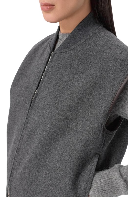 Шерстяной жилет Bottega Veneta 834990/V4CB0 Серый  834990/V4CB0 Фото 5