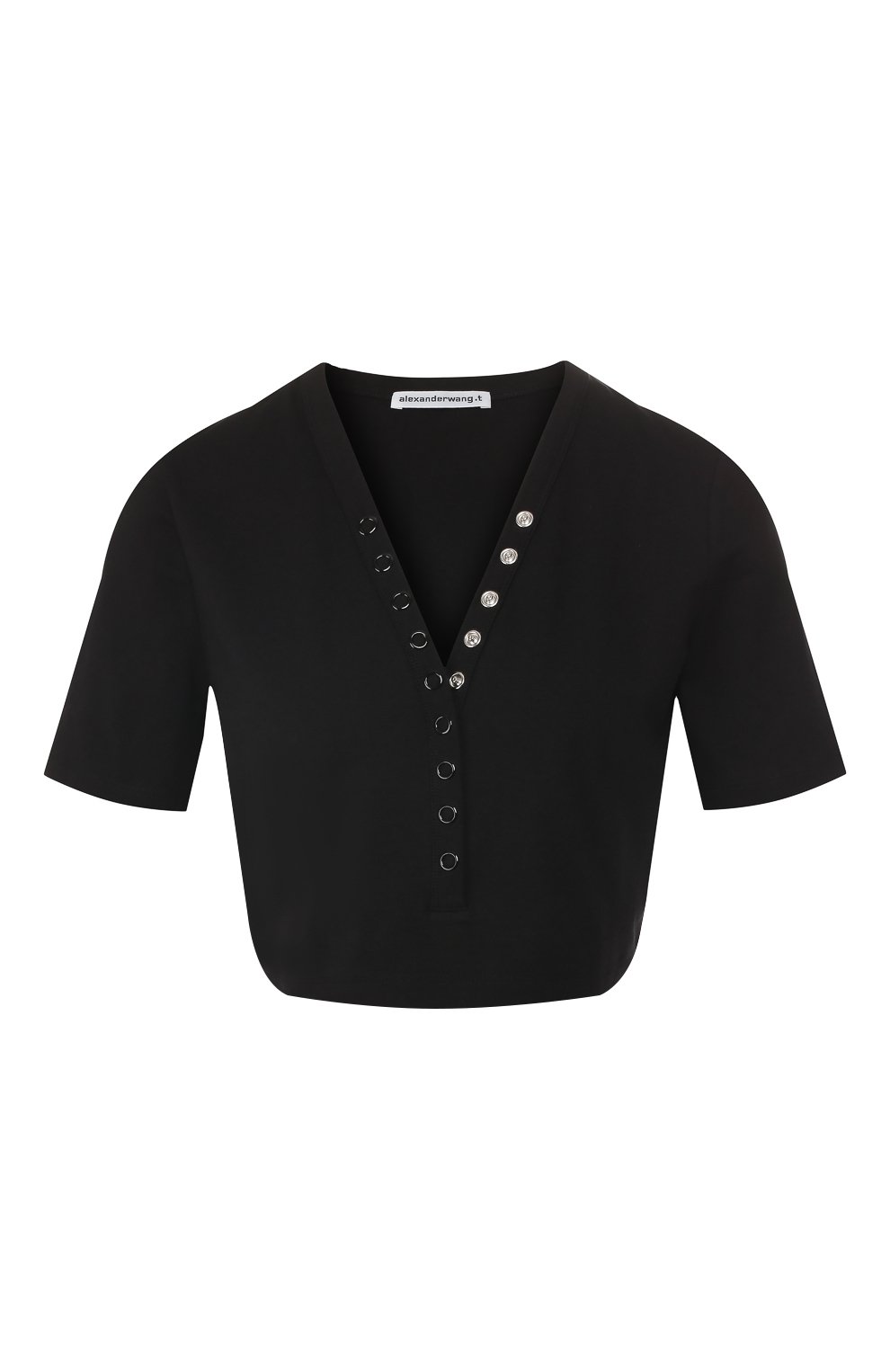 Хлопковый топ ALEXANDERWANG.T черного цвета по цене 15750 руб., арт. 4C191098, фото 1 Хлопковый топ ALEXANDERWANG.T, арт. 4C191098, фото 1