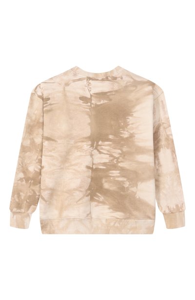 Хлопковый свитшот MSGM KIDS бежевого цвета по цене 11950 руб., арт. S6MSJBSW243, фото 2 Хлопковый свитшот MSGM KIDS, арт. S6MSJBSW243, фото 2