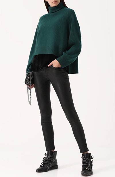 Шерстяной укороченный свитер с металлизированной нитью ZADIG AND VOLTAIRE, арт. WFMS1101F, фото 2