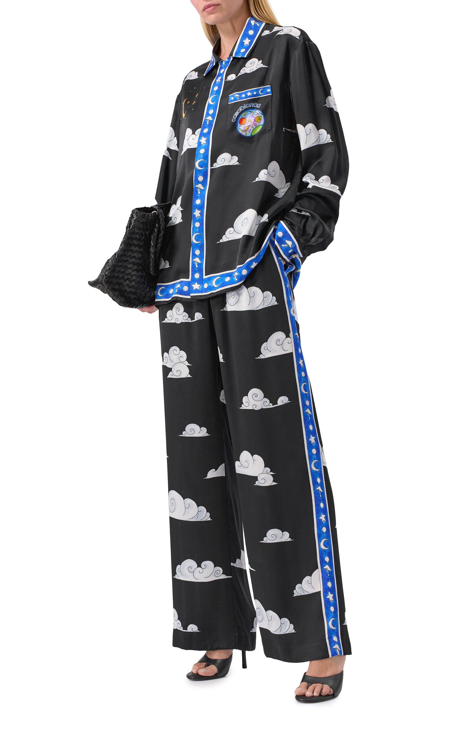 Шелковые брюки CASABLANCA, арт. WS25-TR-049-03, фото 2