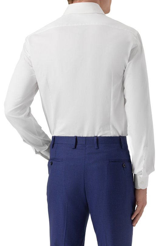 Хлопковая сорочка Corneliani 26P110-2611631 Белый  26P110-2611631 Фото 4