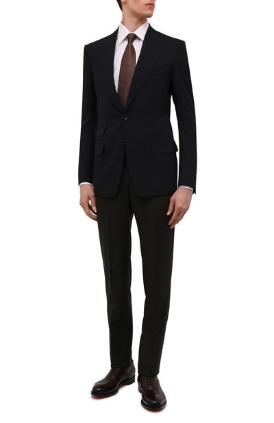 Кожаные оксфорды SANTONI, арт. MC0S10348MC2H0ENT49, фото 2