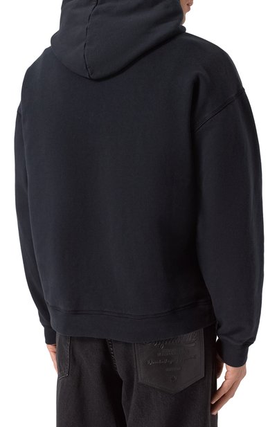 Хлопковое худи DSQUARED2 темно-синего цвета по цене 64000 руб., арт. S71GU0739/S25030, фото 4 Хлопковое худи DSQUARED2, арт. S71GU0739/S25030, фото 4