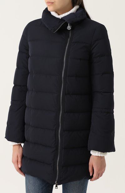 Стеганый пуховик с косой молнией MONCLER, арт. C2-093-49976-00-54543, фото 3