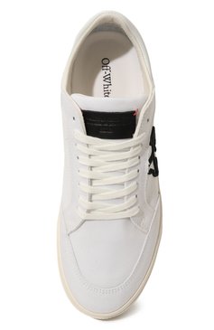 Мужские текстильные кеды new vulcanized OFF-WHITE белого цвета, арт. 0MIA293C99FAB001 | Фото 6 (Драгоценные камни: Проставлено; Материал внутренний: Текстиль; Материал внешний: Текстиль; Материал сплава: Проставлено; Подошва: Массивная; Стили: Классический; Материал утеплителя: Без утеплителя)