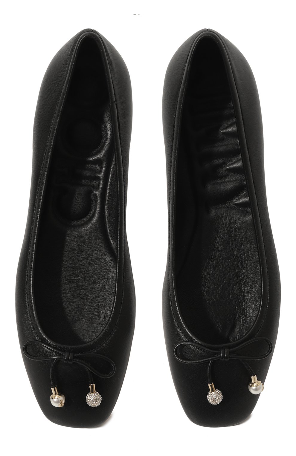 Кожаные балетки elme JIMMY CHOO, арт. ELME FLAT/NAP, фото 6