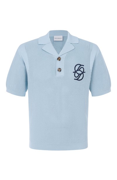 Мужская хлопковое поло DROLE DE MONSIEUR, арт. J-P0171-C0207-LBE