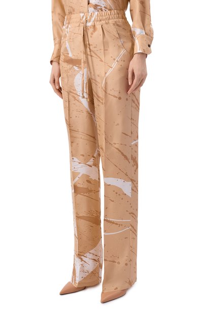 Шелковые брюки KITON, арт. D48122K0999G05, фото 3