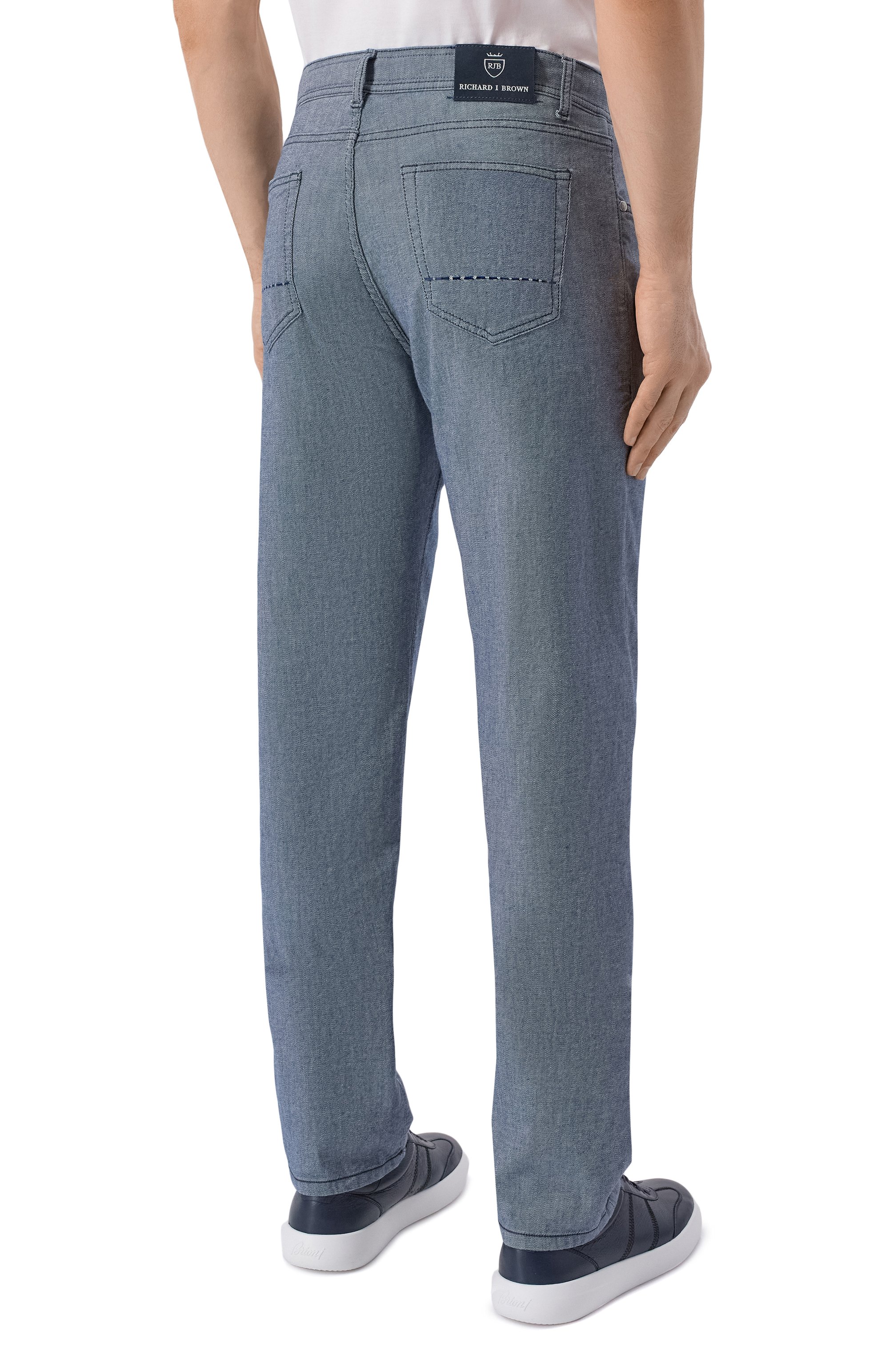 Джинсы roma RICHARD J. BROWN синего цвета по цене 51500 руб., арт. R0MA RZ/T23, фото 4 Джинсы roma RICHARD J. BROWN, арт. R0MA RZ/T23, фото 4