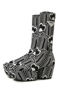 Текстильные сапоги PRADA, арт. 1WP146-3LG1-F0967-070, фото 1