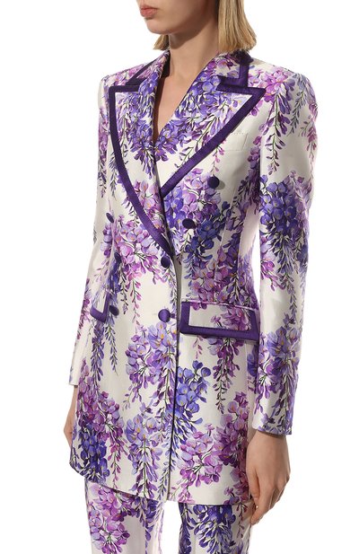 Жакет из шелка и вискозы DOLCE & GABBANA, арт. F290KT/FSTAP, фото 3