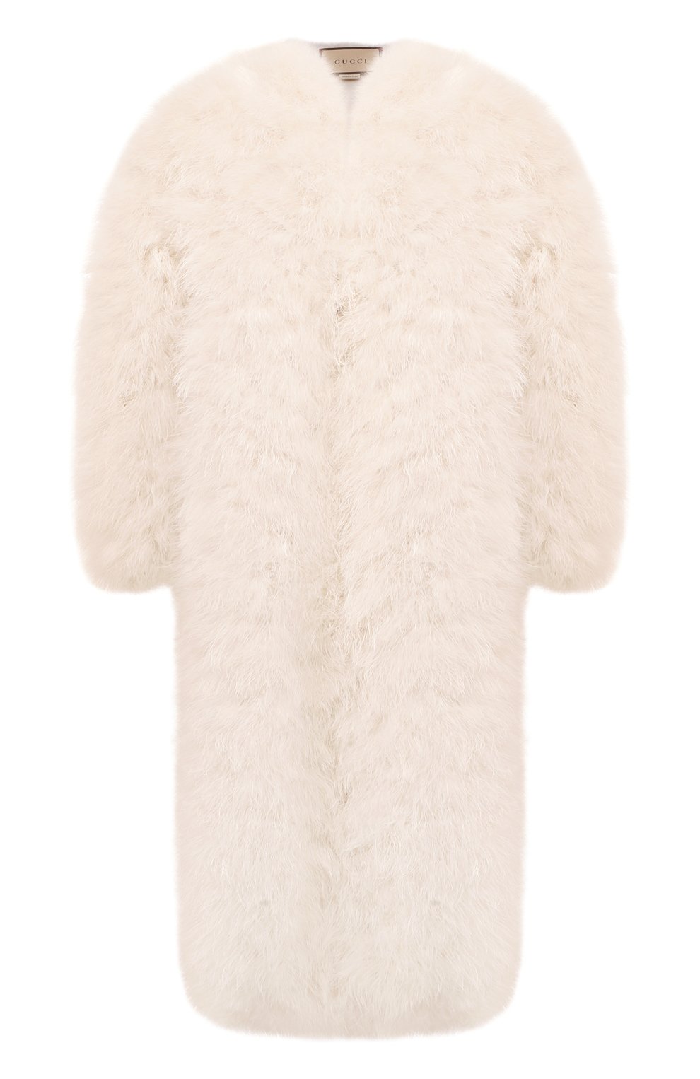 Шуба GUCCI кремового цвета по цене 1324800 руб., арт. 680662 Z8AIL, фото 1 Шуба GUCCI, арт. 680662 Z8AIL, фото 1