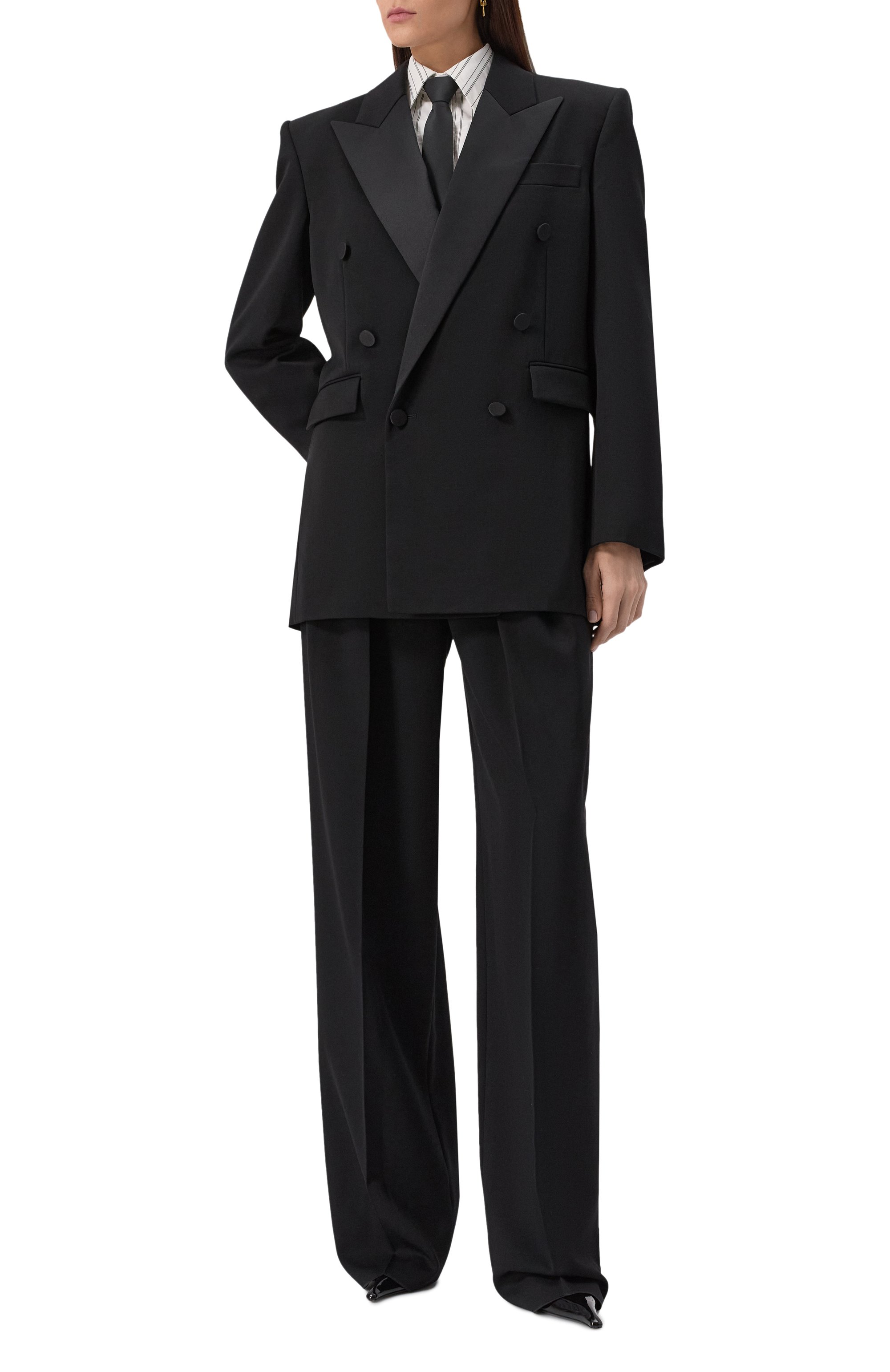 Шерстяной жакет SAINT LAURENT, арт. 828008/Y7E63, фото 2