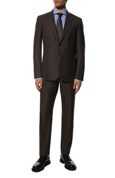 Кожаные дерби SANTONI черного цвета по цене 69550 руб., арт. MCCG17872JW2IPWEN01, фото 2 Кожаные дерби SANTONI, арт. MCCG17872JW2IPWEN01, фото 2