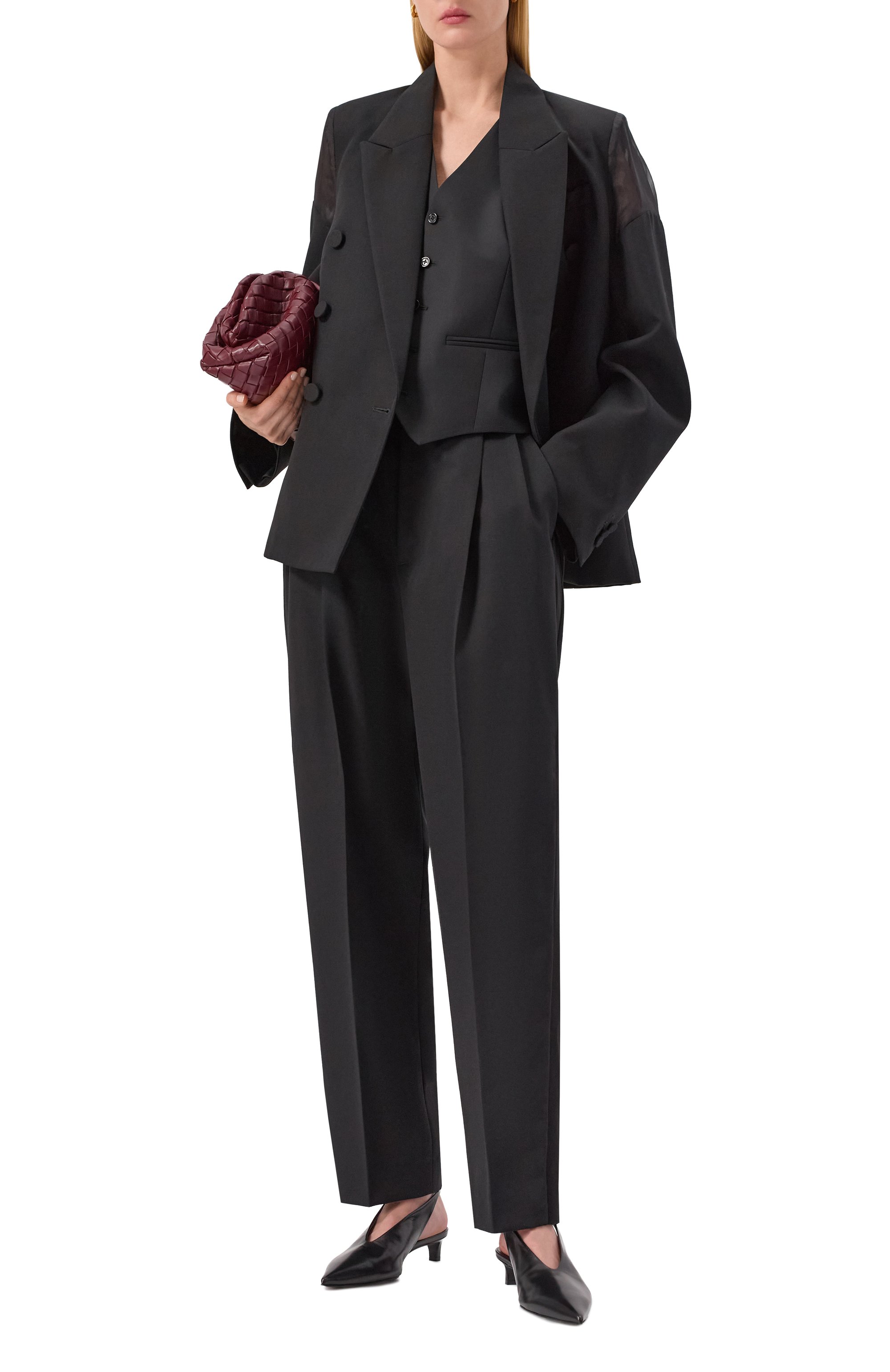 Шерстяной жакет ARMARIUM черного цвета по цене 251000 руб., арт. ARMFWB010/W022, фото 2 Шерстяной жакет ARMARIUM, арт. ARMFWB010/W022, фото 2