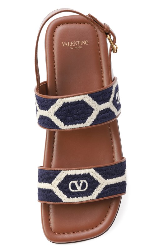 Комбинированные сандалии County Valentino 6W2S0LK9/QMW Синий  6W2S0LK9/QMW Фото 6
