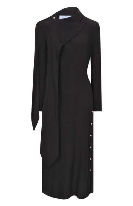 Женское шелковое платье PRADA, арт. P38P5-1H51-F0002-191