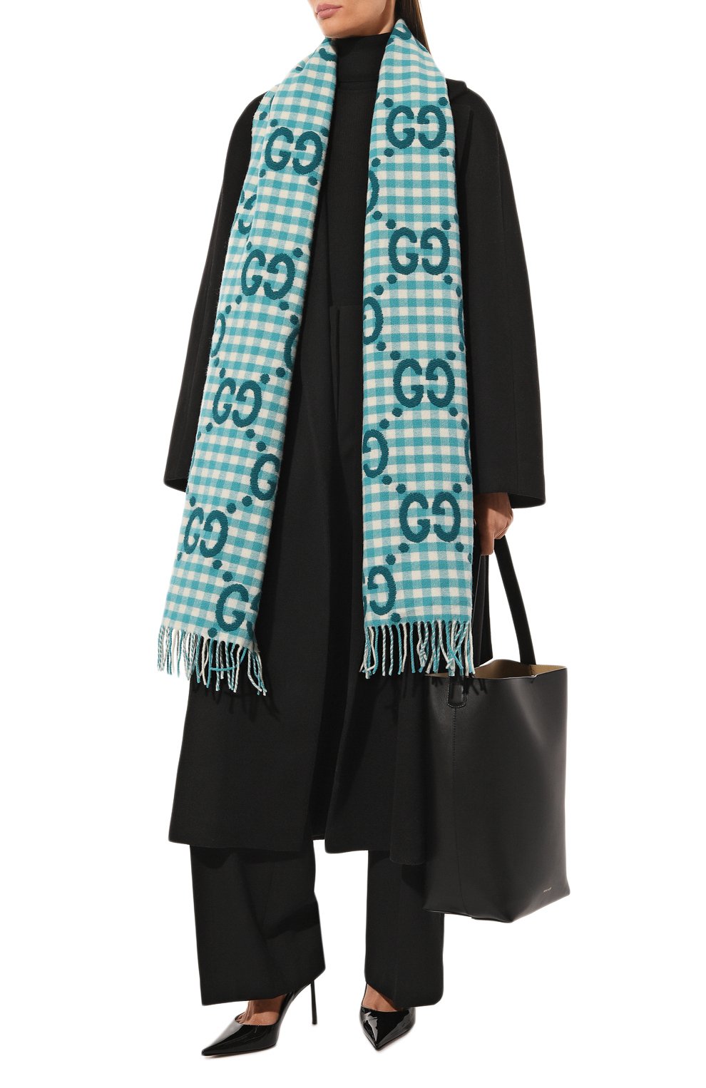Шерстяной шарф GUCCI, арт. 644365 3GA69, фото 2