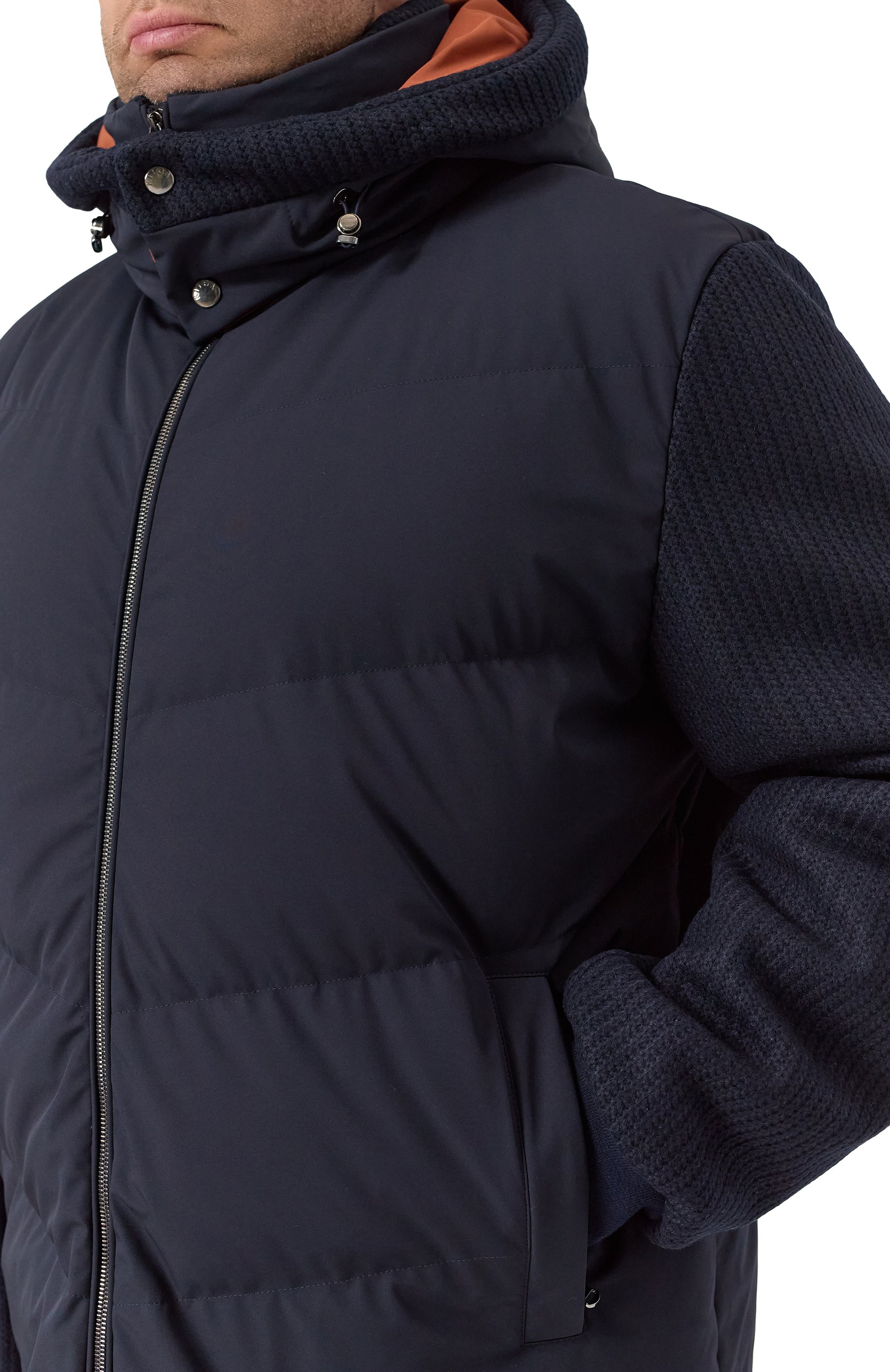 Комбинированная куртка KITON, арт. UW2258V0441H02, фото 5