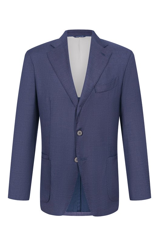 Шерстяной пиджак Andrea Campagna SALINA C0N SPALLINA BASSA/T26123 Синий SALINA C0N SPALLINA BASSA/T26123