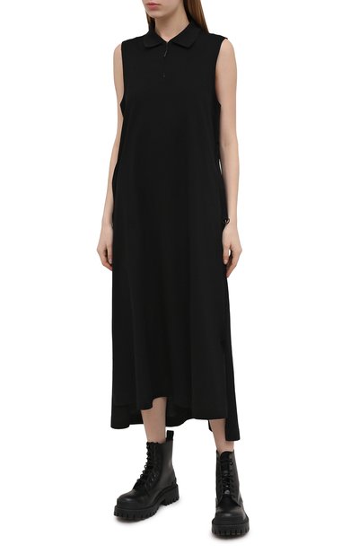 Хлопковое платье Y-3 черного цвета по цене 18950 руб., арт. GV4354/W, фото 3 Хлопковое платье Y-3, арт. GV4354/W, фото 3