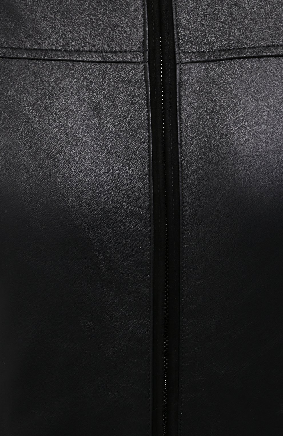 Кожаный бомбер PAUL&SHARK черного цвета по цене 124500 руб., арт. 11312499/H1F, фото 5 Кожаный бомбер PAUL&SHARK, арт. 11312499/H1F, фото 5