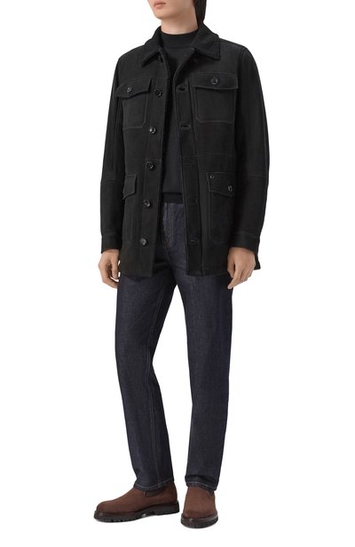 Мужская дубленка из овчины STEFANO RICCI, арт. M7J4300151/LAC0NY