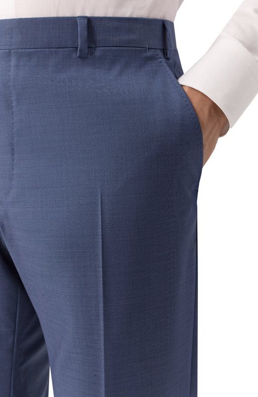 Шерстяные брюки Brioni RPC60M-O4A7R Синий  RPC60M-O4A7R Фото 5