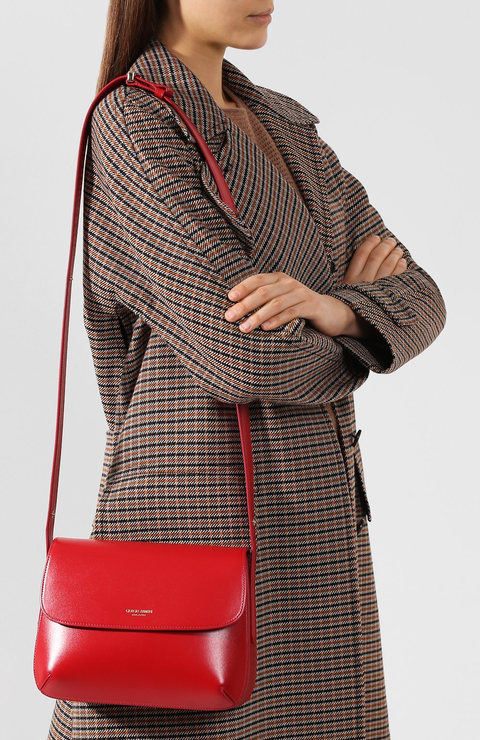 Сумка la prima GIORGIO ARMANI красного цвета по цене 163500 руб., арт. Y1E139/YTF4A, фото 5 Сумка la prima GIORGIO ARMANI, арт. Y1E139/YTF4A, фото 5