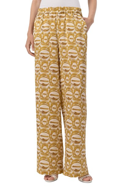 Шелковые брюки ХОХЛОМА Х АЛЕНА АХМАДУЛЛИНА, арт. WTP2116, фото 3