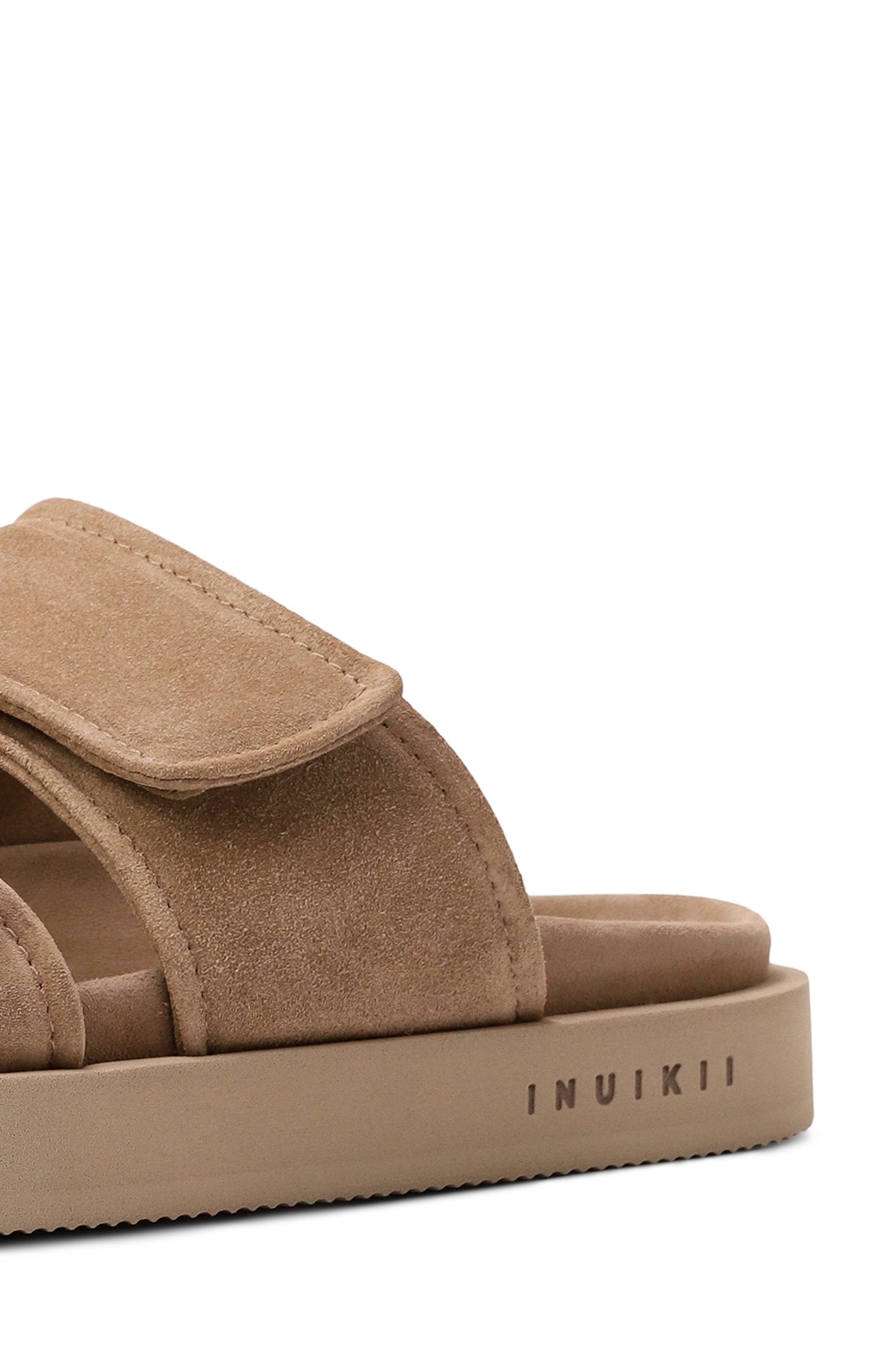 Замшевые шлепанцы double band INUIKII, арт. 50102-510, фото 7