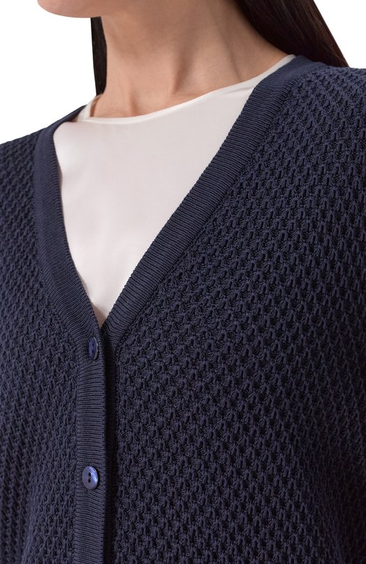 Кардиган из шелка и хлопка MVST M26.2PW.K215/Y203 Синий  M26.2PW.K215/Y203 Фото 5