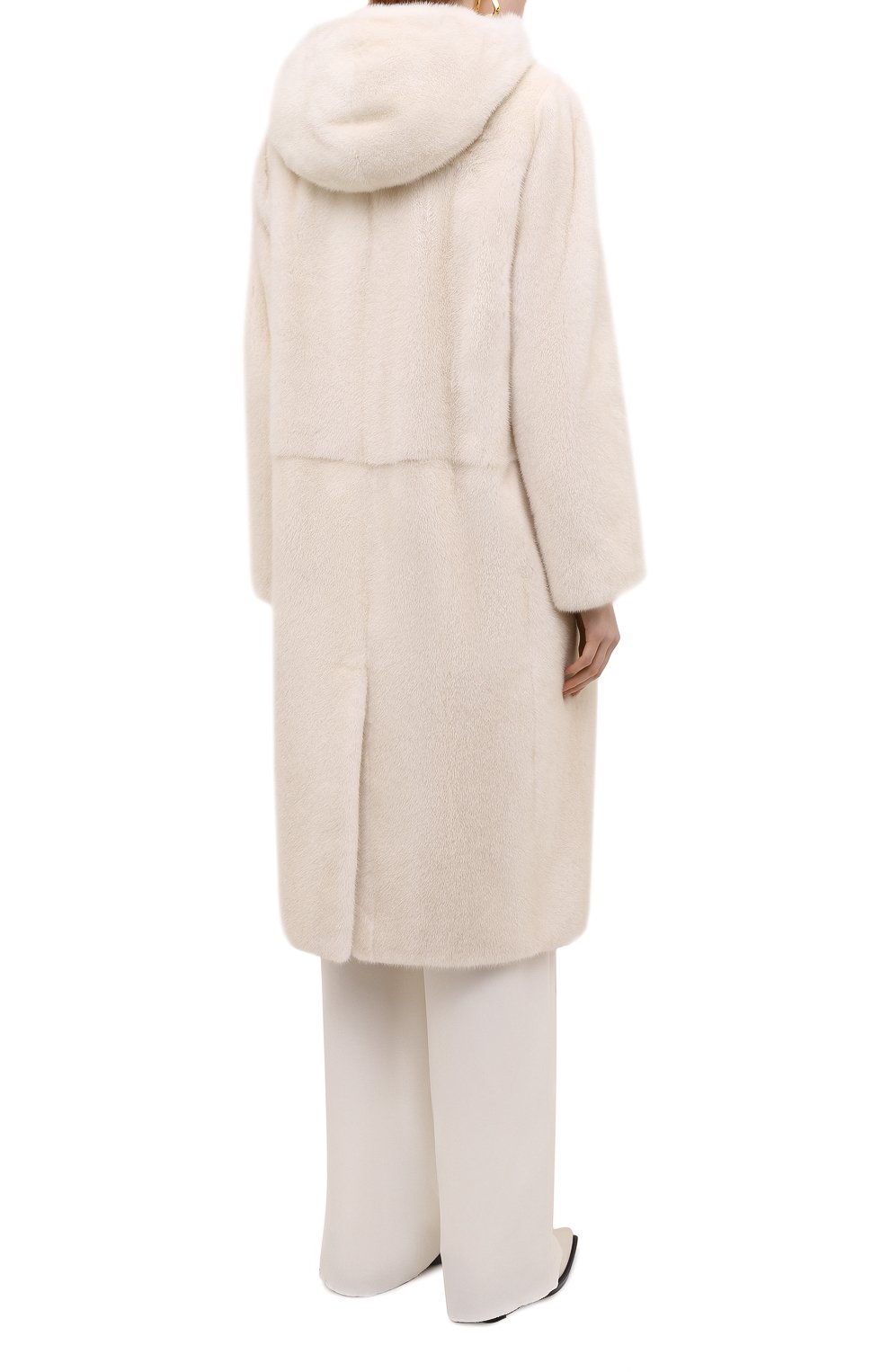 Шуба из меха норки с поясом VICTORIA KUSENKOVA, арт. 701200012410, фото 4