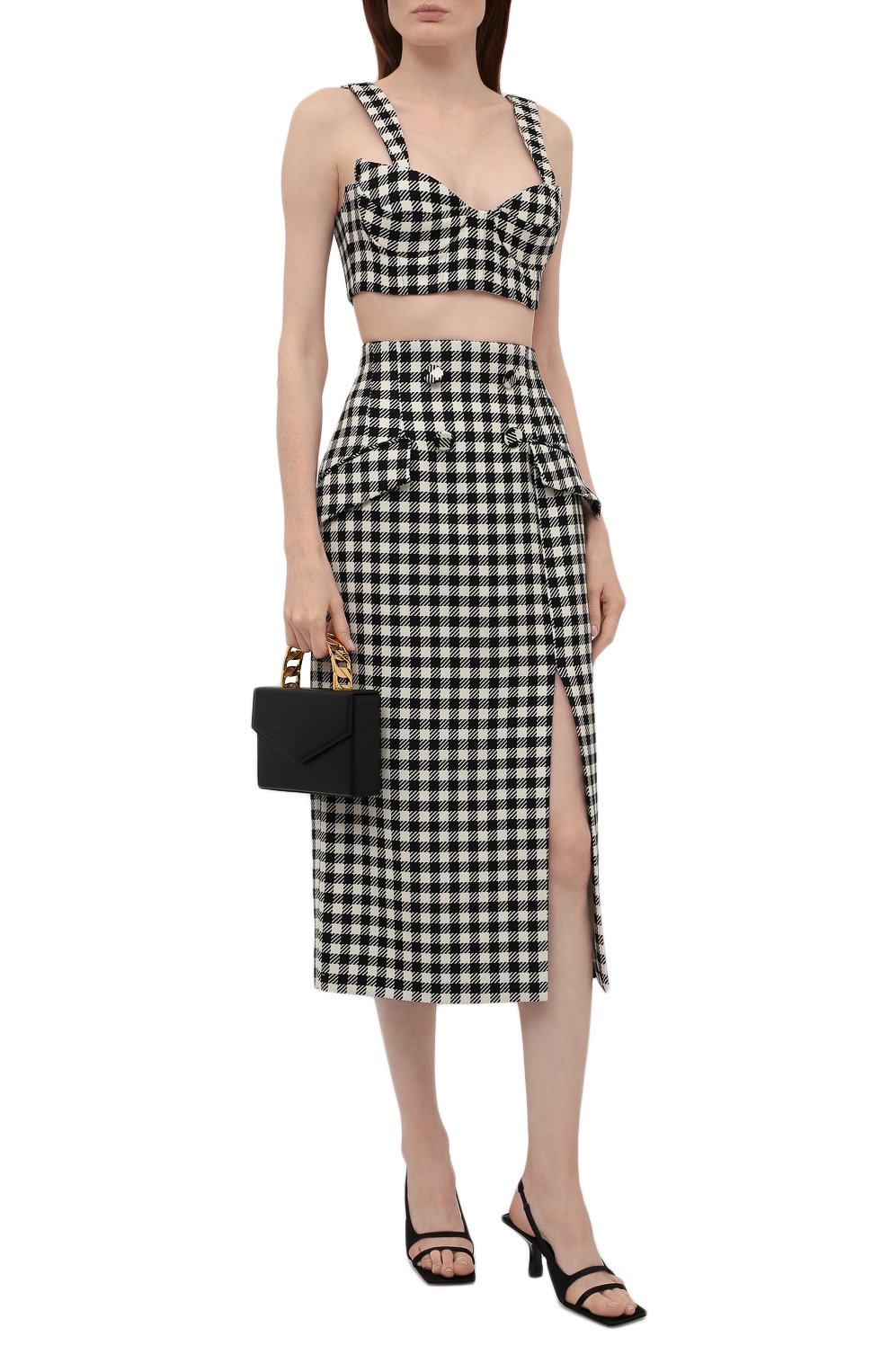 Шерстяная юбка GIUSEPPE DI MORABITO черно-белого цвета по цене 38500 руб., арт. PF21060SK-145, фото 2 Шерстяная юбка GIUSEPPE DI MORABITO, арт. PF21060SK-145, фото 2