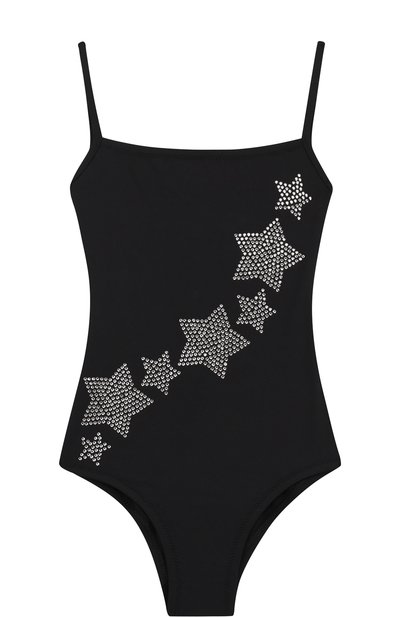 Слитный купальник со стразами NATAYAKIM черного цвета по цене 16000 руб., арт. NY-091/18K, фото 1 Слитный купальник со стразами NATAYAKIM, арт. NY-091/18K, фото 1