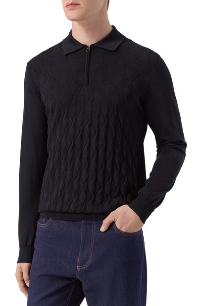 Поло из шерсти и шелка STEFANO RICCI, арт. KE08018P30/E25476, фото 3