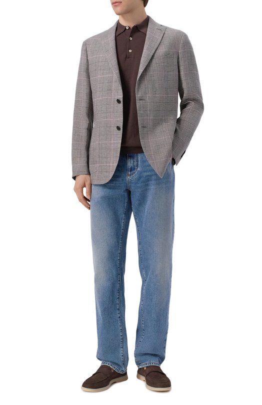 Льняной пиджак Boglioli N1302E/SB6021 Серый  N1302E/SB6021 Фото 2