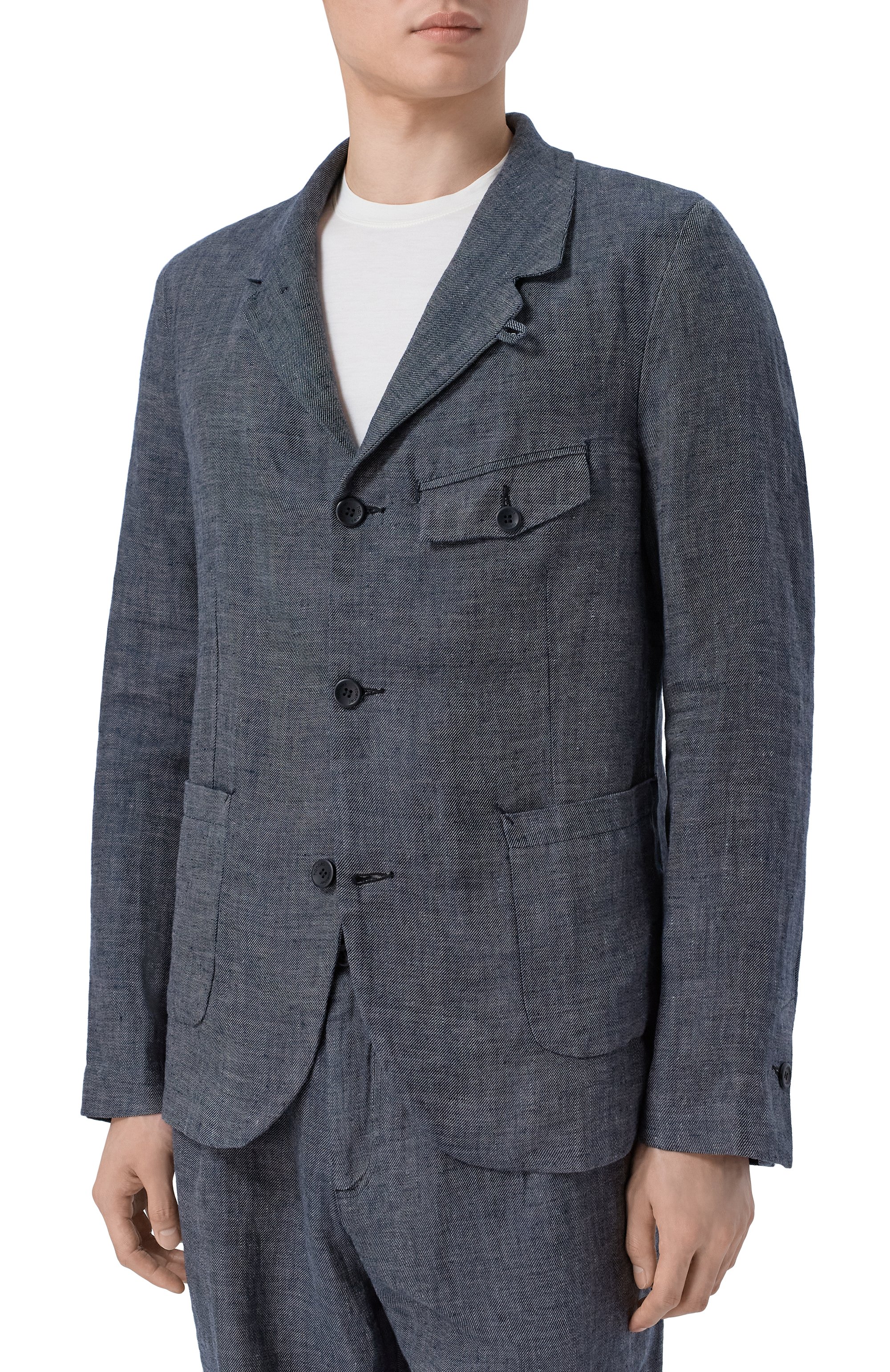 Льняной пиджак HANNES ROETHER, арт. PAR32D0NE.6048, фото 3